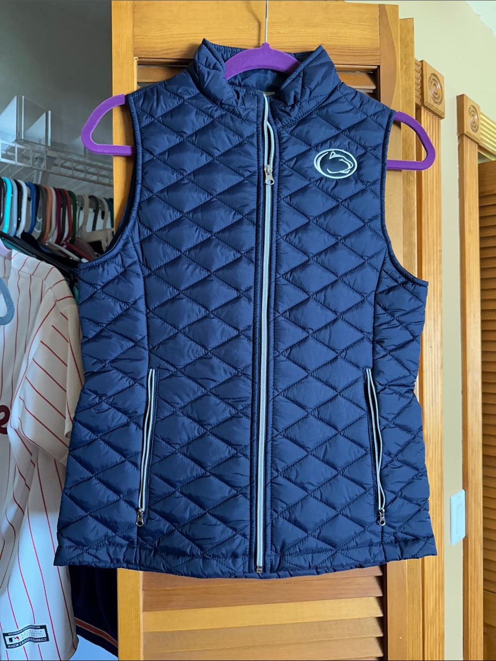 Penn State Navy Quilted Lightweight Down Vest